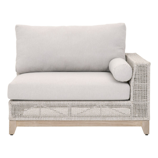 Essentials for Living Woven Tropez Outdoor Modular Right Facing 1-Arm Sofa 6843-2S1R.WTA/PUM/GT