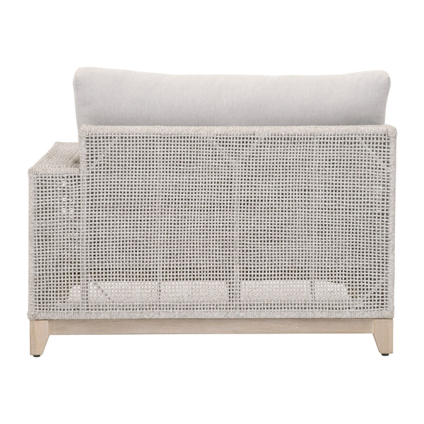 Essentials for Living Woven Tropez Outdoor Modular Right Facing 1-Arm Sofa 6843-2S1R.WTA/PUM/GT