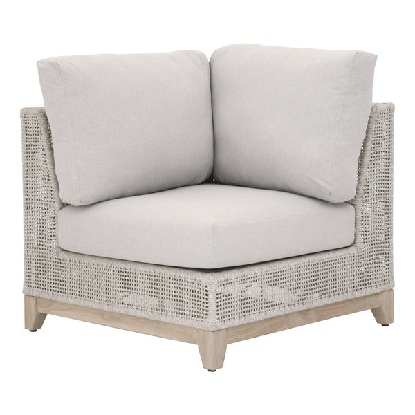Essentials for Living Woven Tropez Outdoor Modular Corner Sofa 6843-CRN.WTA/PUM/GT