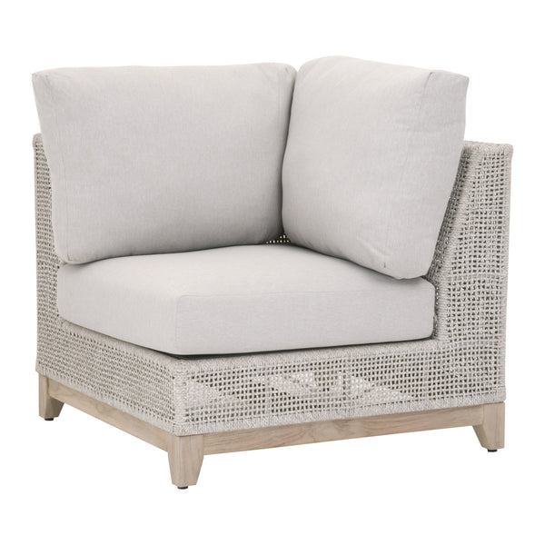 Essentials for Living Woven Tropez Outdoor Modular Corner Sofa 6843-CRN.WTA/PUM/GT