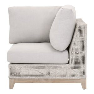 Essentials for Living Woven Tropez Outdoor Modular Corner Sofa 6843-CRN.WTA/PUM/GT