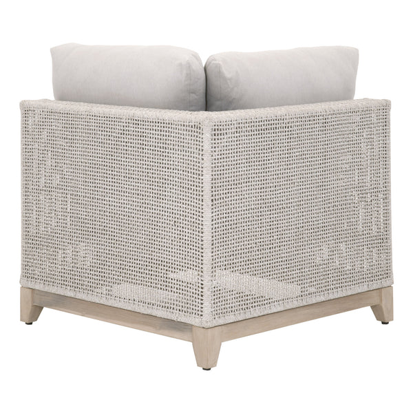 Essentials for Living Woven Tropez Outdoor Modular Corner Sofa 6843-CRN.WTA/PUM/GT