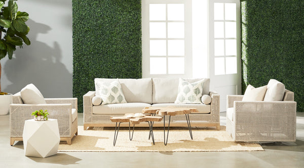 Essentials for Living Woven Tropez Outdoor Sofa Chair 6843-1.WTA/PUM/GT