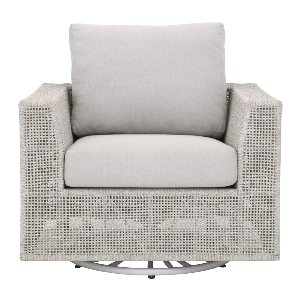 Essentials for Living Woven Tropez Outdoor Swivel Rocker Sofa Chair 6843-1SRCK.WTA/PUM