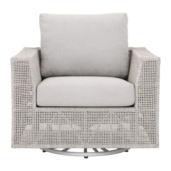 Essentials for Living Woven Tropez Outdoor Swivel Rocker Sofa Chair 6843-1SRCK.WTA/PUM