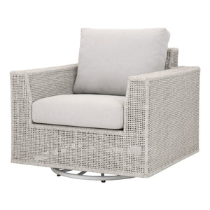 Essentials for Living Woven Tropez Outdoor Swivel Rocker Sofa Chair 6843-1SRCK.WTA/PUM