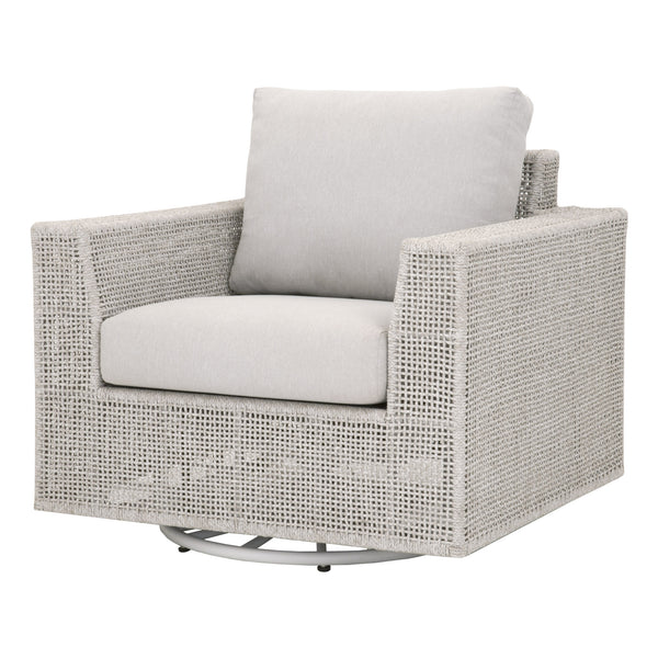 Essentials for Living Woven Tropez Outdoor Swivel Rocker Sofa Chair 6843-1SRCK.WTA/PUM