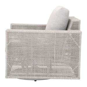 Essentials for Living Woven Tropez Outdoor Swivel Rocker Sofa Chair 6843-1SRCK.WTA/PUM