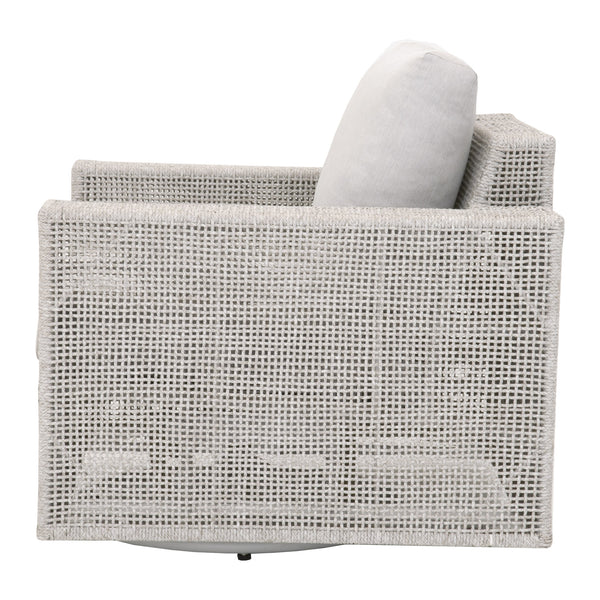 Essentials for Living Woven Tropez Outdoor Swivel Rocker Sofa Chair 6843-1SRCK.WTA/PUM