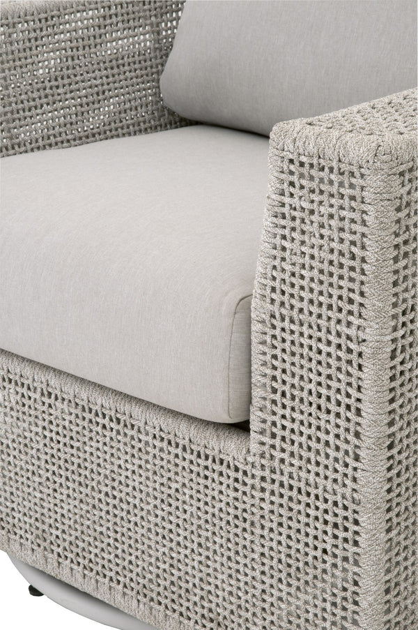 Essentials for Living Woven Tropez Outdoor Swivel Rocker Sofa Chair 6843-1SRCK.WTA/PUM