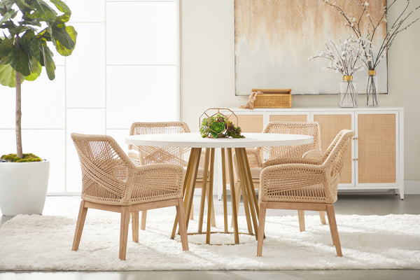 Essentials for Living Traditions Turino Round Dining Table Base 6060.BGLD