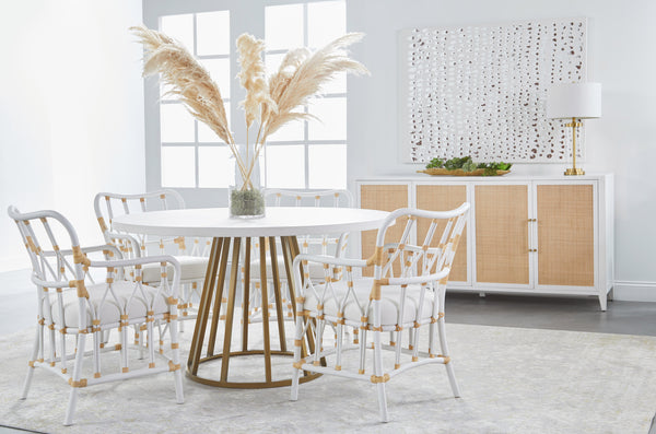 Essentials for Living Traditions Turino Round Dining Table Base 6060.BGLD