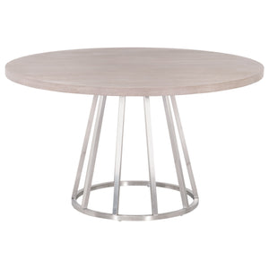 Essentials for Living Traditions Turino 54" Round Dining Table Wood Top 6059.NG