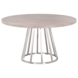 Essentials for Living Traditions Turino 54" Round Dining Table Wood Top 6059.NG