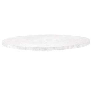 Essentials for Living Traditions Turino 54" Round Dining Table Carrera Top 6059.WHT