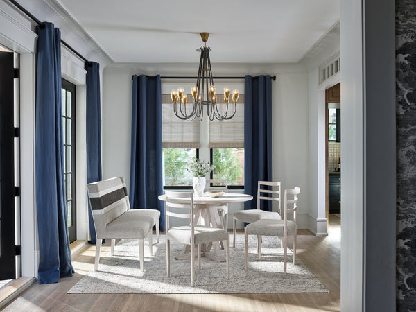 Universal Furniture Modern Farmhouse Peyton Banquette (stripes) U011B619-617C4-UNIVERSAL