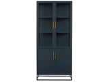 Coastal Living Getaway Santorini Tall Metal Kitchen Cabinet