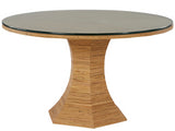 Universal Furniture Coastal Living Getaway Nantucket Round Dining Table w/Glass Top U033E654-UNIVERSAL