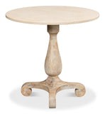 Bistro Table - Ant. Oak - Shiny Trav.Top