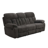 Bravo Sofa with Dual Recliner Charcoal