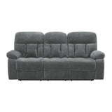 New Classic Furniture Bravo Sofa with Dual Recliner Stone U1165-30-STN