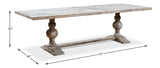 Small 81" Dining Table - As Shown