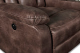 New Classic Furniture Stewart Raf Console Loveseat with 1 Recliner Adobe U1702-20R-ADB