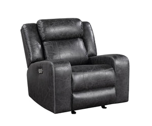 New Classic Furniture Atticus Glider Recliner Charcoal U2413-13-CHR