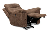 New Classic Furniture Sheffield Glider Recliner with Power Footrest Latte U2432-13P1-LAT
