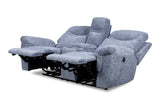 New Classic Furniture Sheffield Console Loveseat with Power Footrest Blue U2432-25P1-BLU