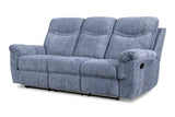 New Classic Furniture Sheffield Dual Recliner Sofa Blue U2432-30-BLU