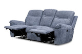 New Classic Furniture Sheffield Dual Recliner Sofa with Power Footrest Blue U2432-30P1-BLU