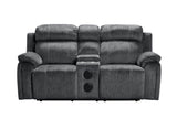 New Classic Furniture Tango Console Loveseat with Speaker Shadow U396-25-SHW