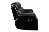 New Classic Furniture Fusion Dual Recliner Sofa Ebony U3969-30-EBY