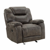 New Classic Furniture Anton Glider Recliner with Power Footrest Chocolate U4136-13P1-CHC