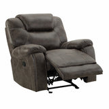 New Classic Furniture Anton Glider Recliner with Power Footrest Chocolate U4136-13P1-CHC