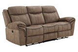 Harley Sofa with Power Footrest Lt Bwn