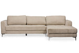 Agnew Contemporary Microfiber Right Facing Sectional Sofa