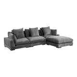 Moe's Home Tumble Lounge Modular Sectional Charcoal