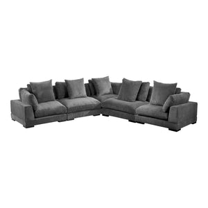 Moe's Home Tumble Classic L Modular Sectional Charcoal