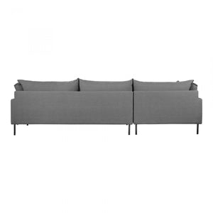 Jamara Sectional Sofa - Scandinavian Style with Plush Comfort, Removable Cushions & Slim Steel Legs