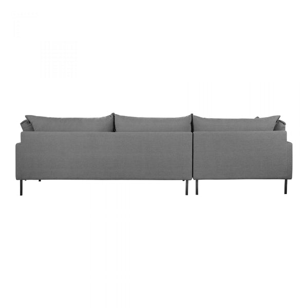 Jamara Sectional Sofa - Scandinavian Style with Plush Comfort, Removable Cushions & Slim Steel Legs