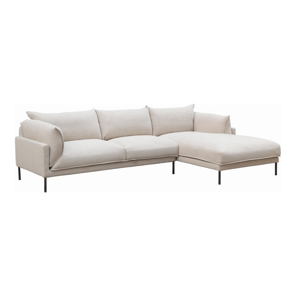 Moe's Home Jamara Sectional Light Grey - Right