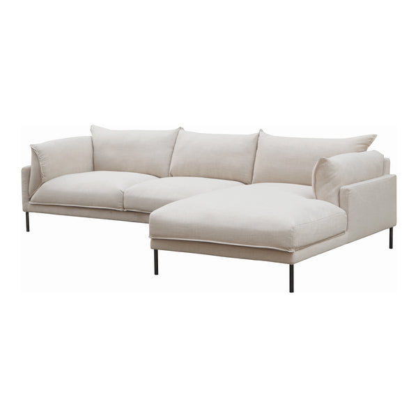 Moe's Home Jamara Sectional Light Grey - Right