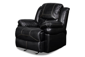 New Classic Furniture Flynn Glider Recliner Black UC2177-13-PBK