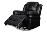 New Classic Furniture Flynn Glider Recliner Black UC2177-13-PBK