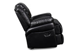 New Classic Furniture Flynn Glider Recliner Black UC2177-13-PBK