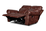 New Classic Furniture Roycroft Dual Recliner Loveseat Pecan UC2360-20-PEC