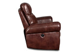 New Classic Furniture Roycroft Recliner Loveseat with Power Footrest Pecan UC2360-20P1-PEC