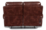 New Classic Furniture Roycroft Recliner Loveseat with Power Footrest Pecan UC2360-20P1-PEC